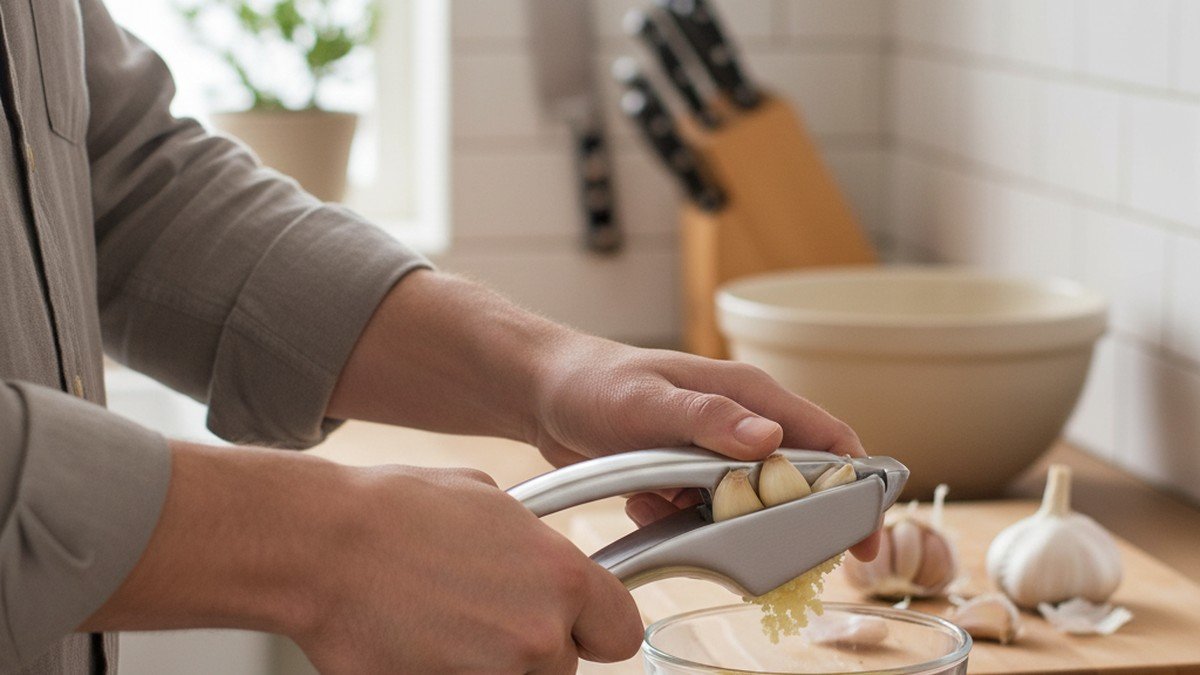 garlic press - Stainless Steel Garlic Press