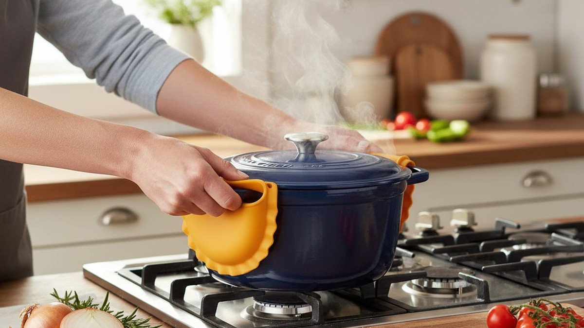 hot pot handling - Farfalloni Pasta Pot Grips