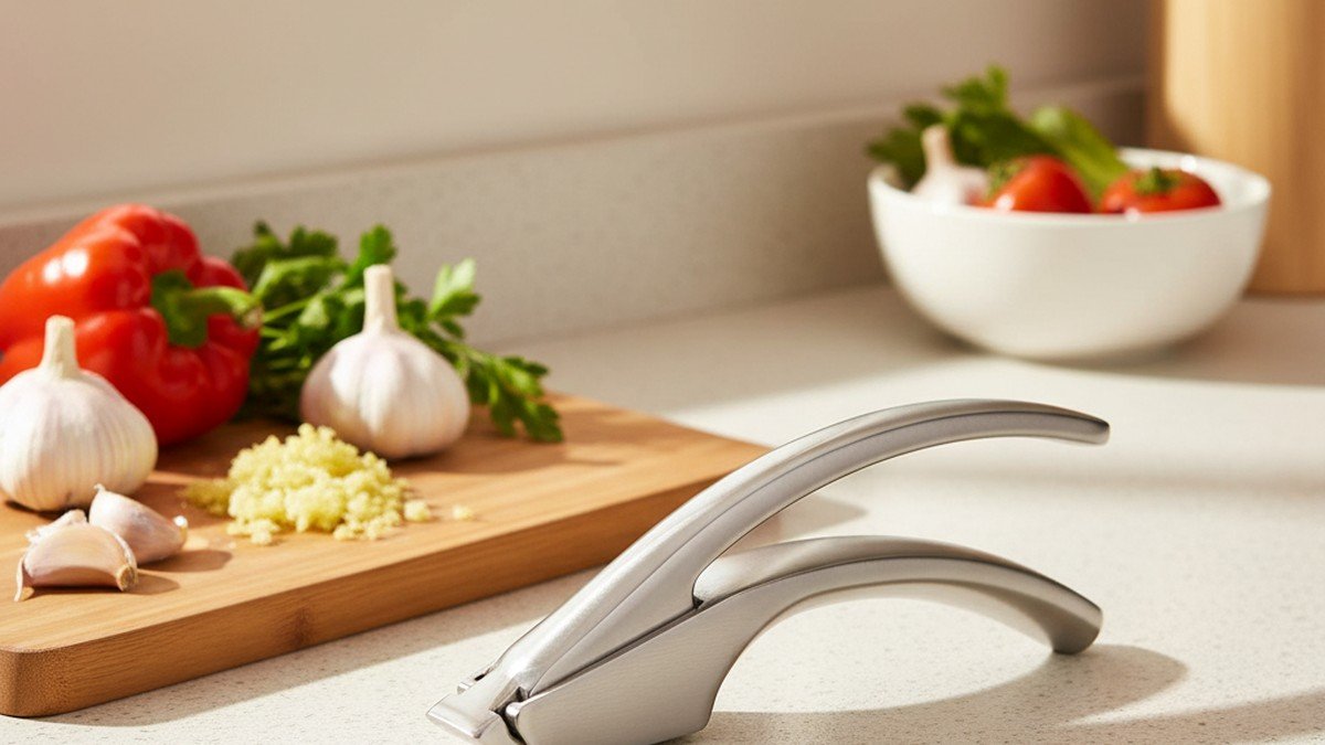 garlic press - Stainless Steel Garlic Press