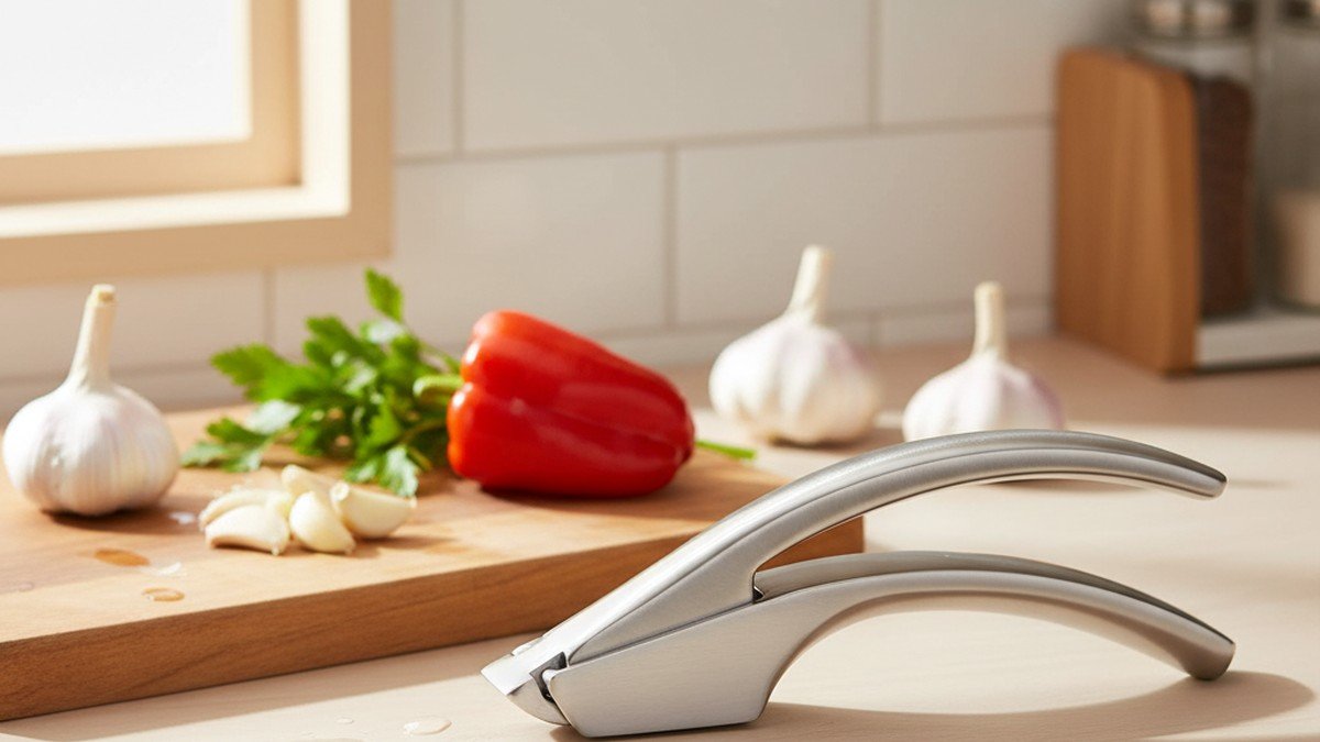 garlic press science - Stainless Steel Garlic Press